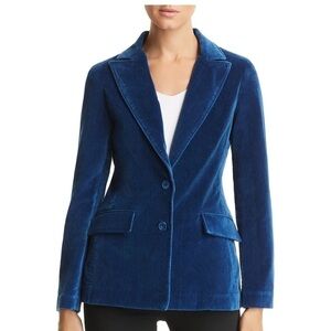 Parker Smith Velvet Blazer Midnight Blue Size Medium